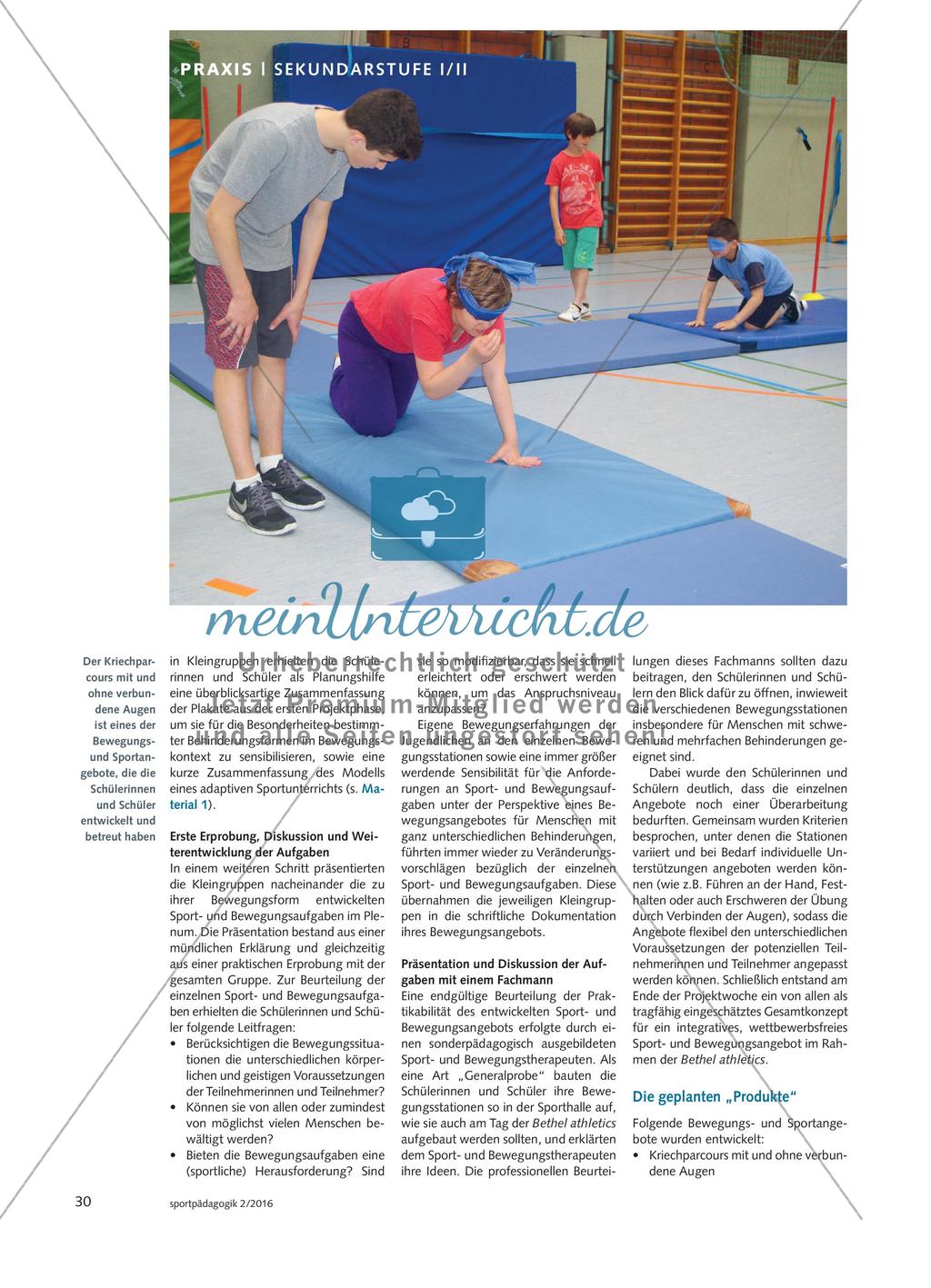 Laborschule Bielefeld meets Bethel athletics - Ein integratives Spiel- und Sportfest als pädagogische Herausforderung Preview 3