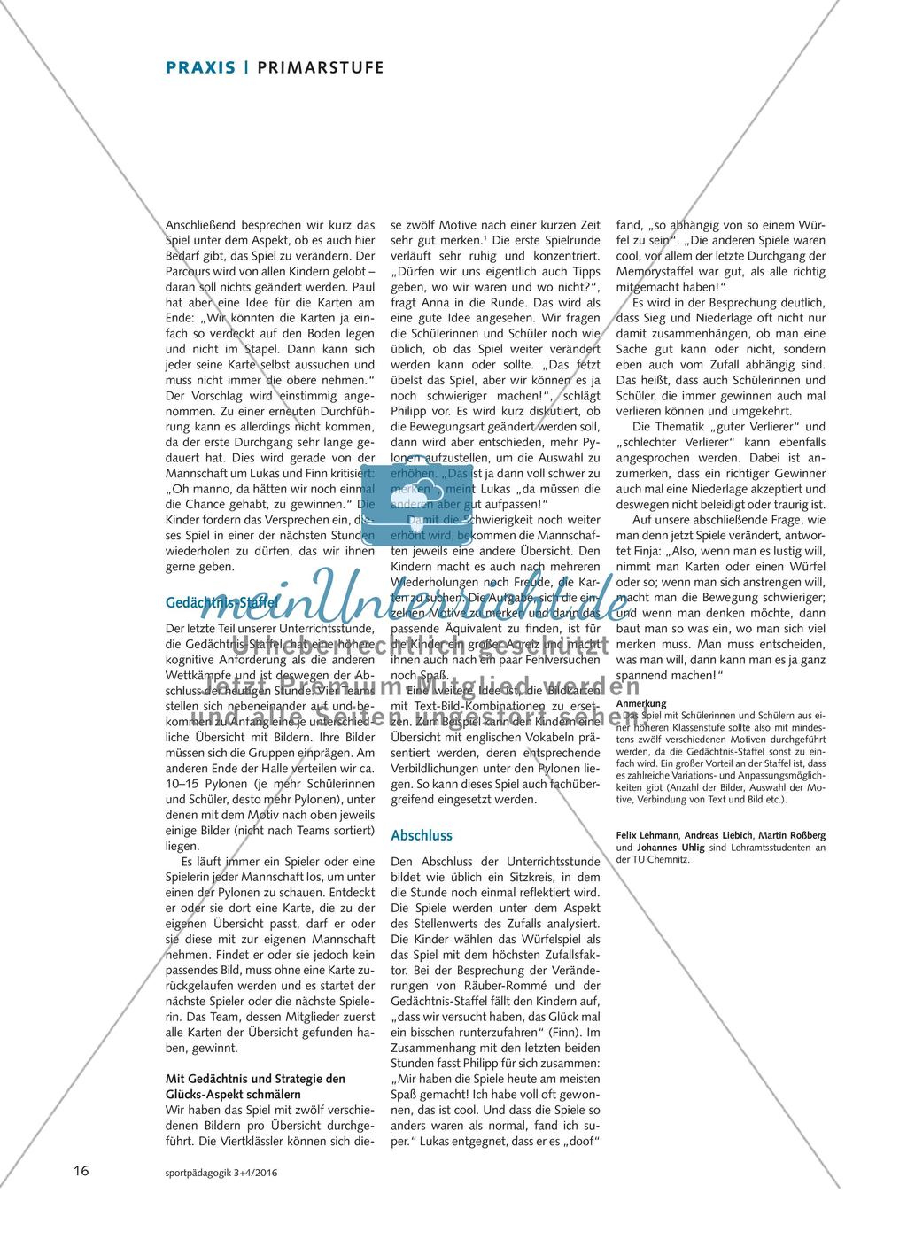 Glück gehabt! - Staffeln mit Zufallselementen (um-)gestalten und spannend für alle machen Preview 3