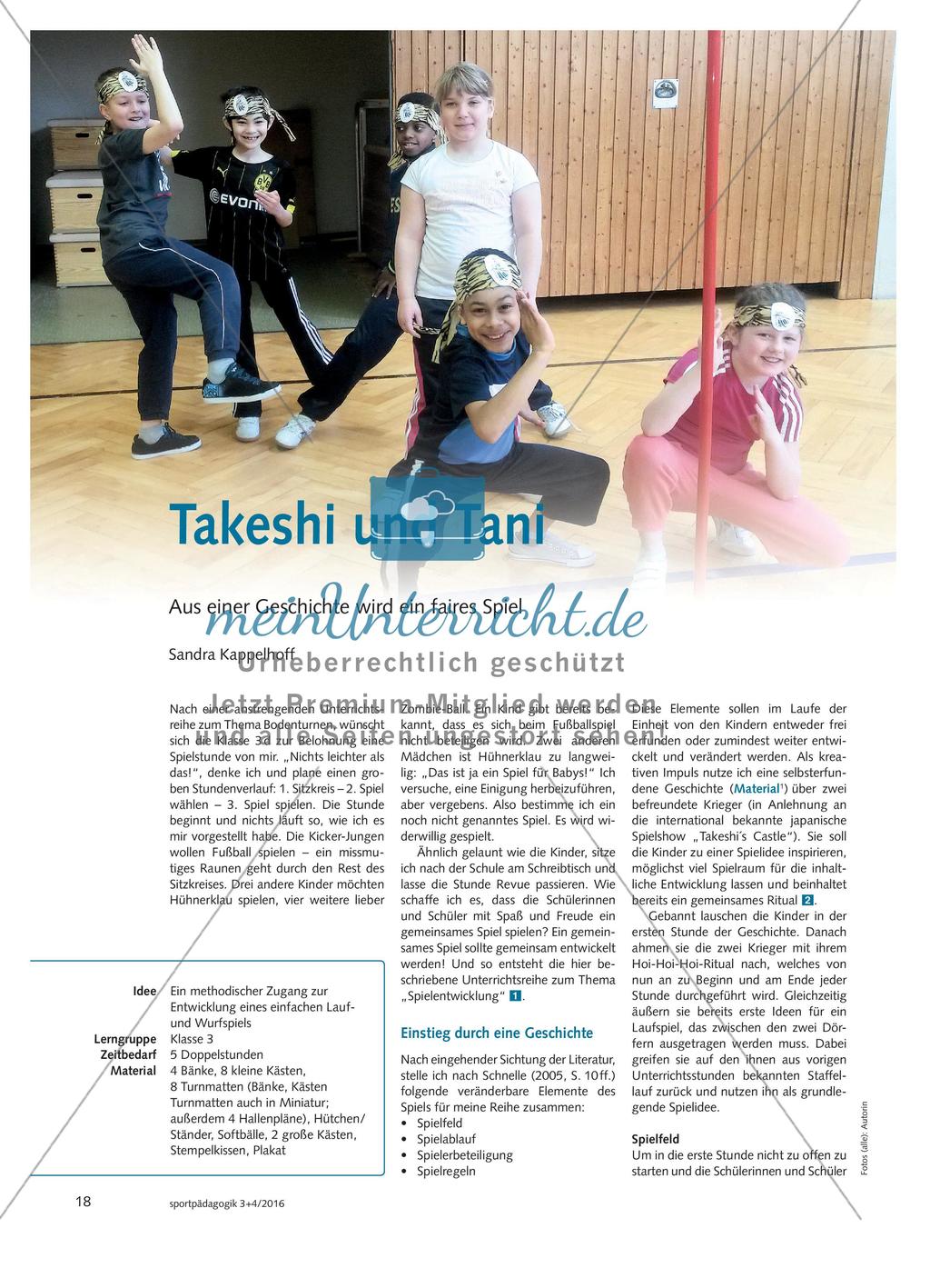 Takeshi und Tani - Aus einer Geschichte wird ein faires Spiel Preview 1
