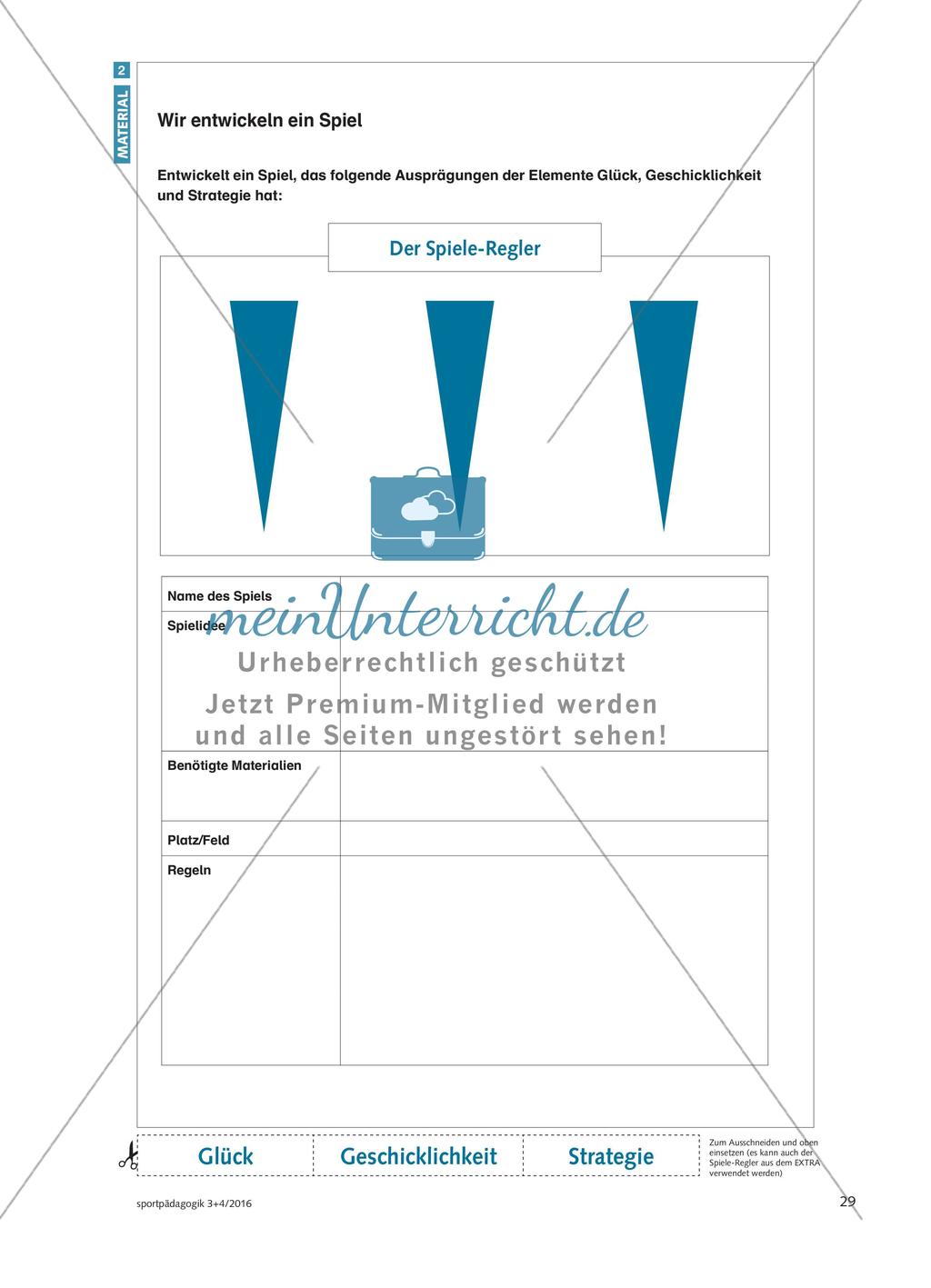 Der Spiele-Regler - Glück, Geschicklichkeit und Strategie als Elemente des Spiels nutzen Preview 7