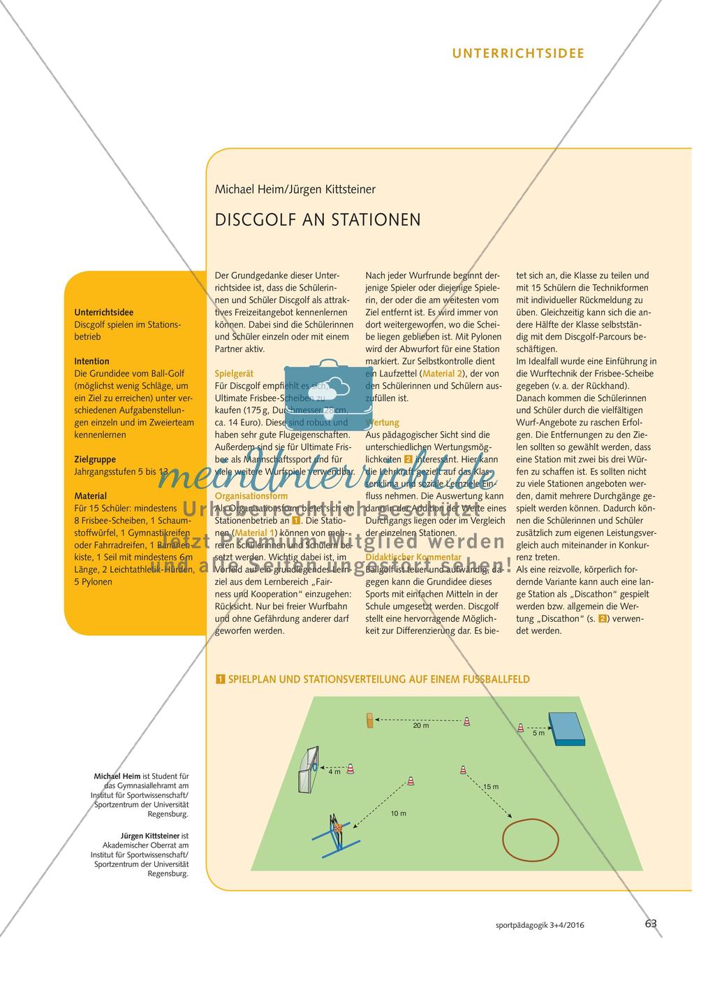 DISCGOLF AN STATIONEN Preview 1