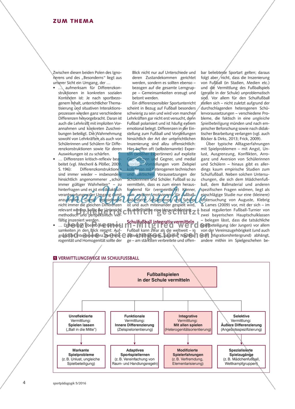 Mit allen Fußball spielen - Integrative Zugänge für heterogene Lerngruppen Preview 3