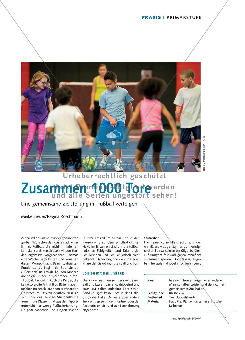 Zusammen 1000 Tore - Eine gemeinsame Zielstellung im Fußball verfolgen Preview 1