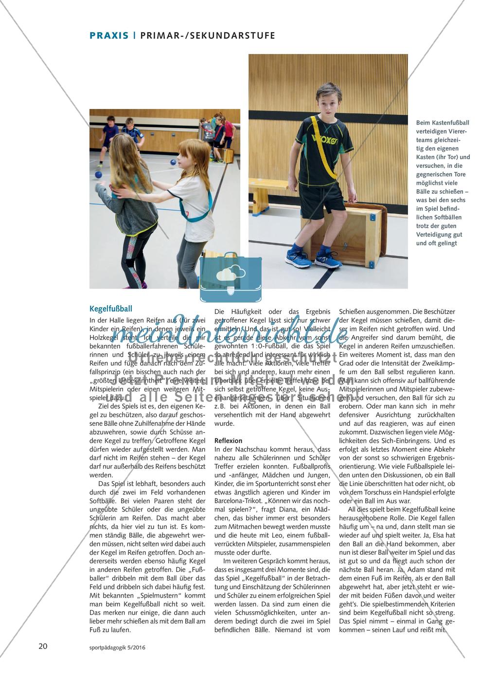 Fußball zwischen Einlassen und Loslassen - Erfahrungen mit dem Fußballspielen im Sportunterricht Preview 3