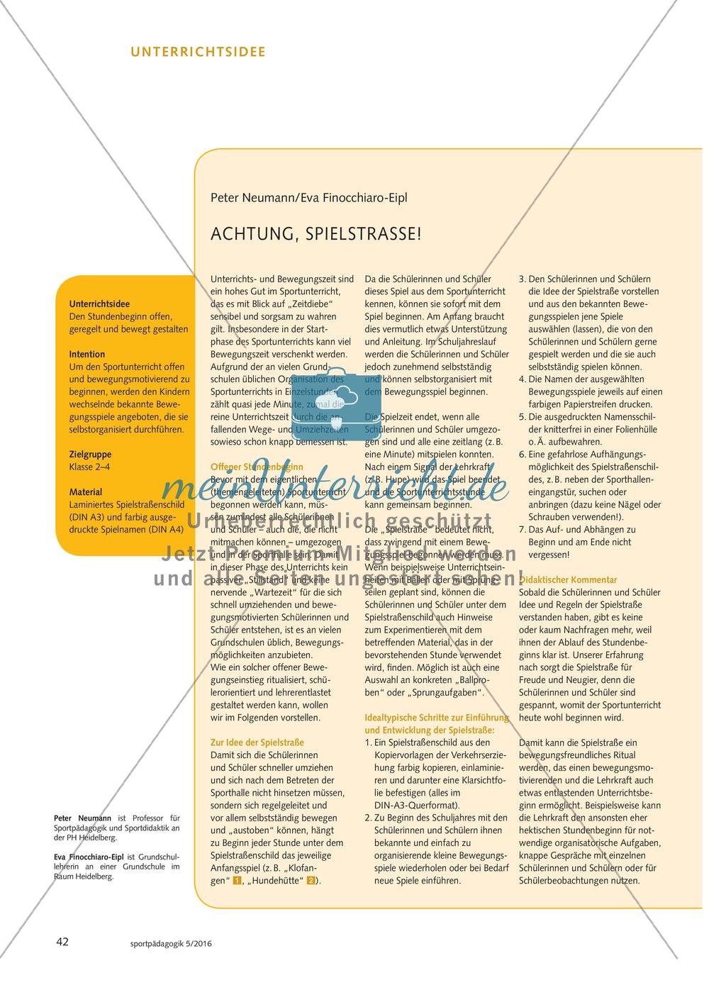 ACHTUNG, SPIELSTRASSE! Preview 1