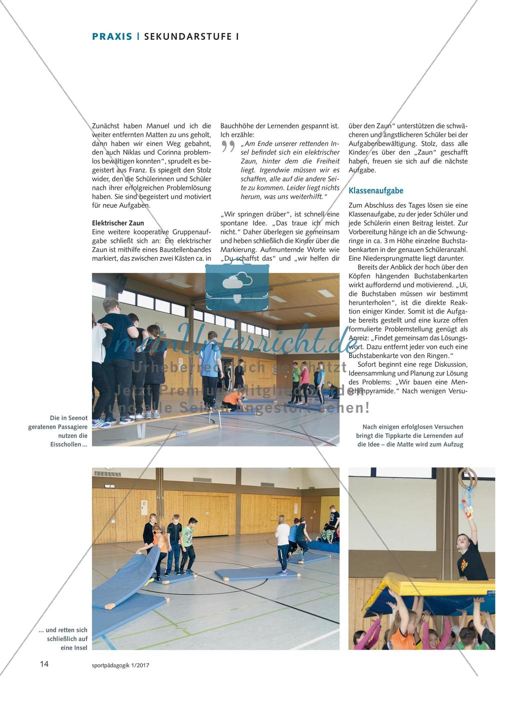 Gemeinsam sind wir stark - Erlebnispädagogische Gruppenaufgaben zur Stärkung der Klassengemeinschaft Preview 3