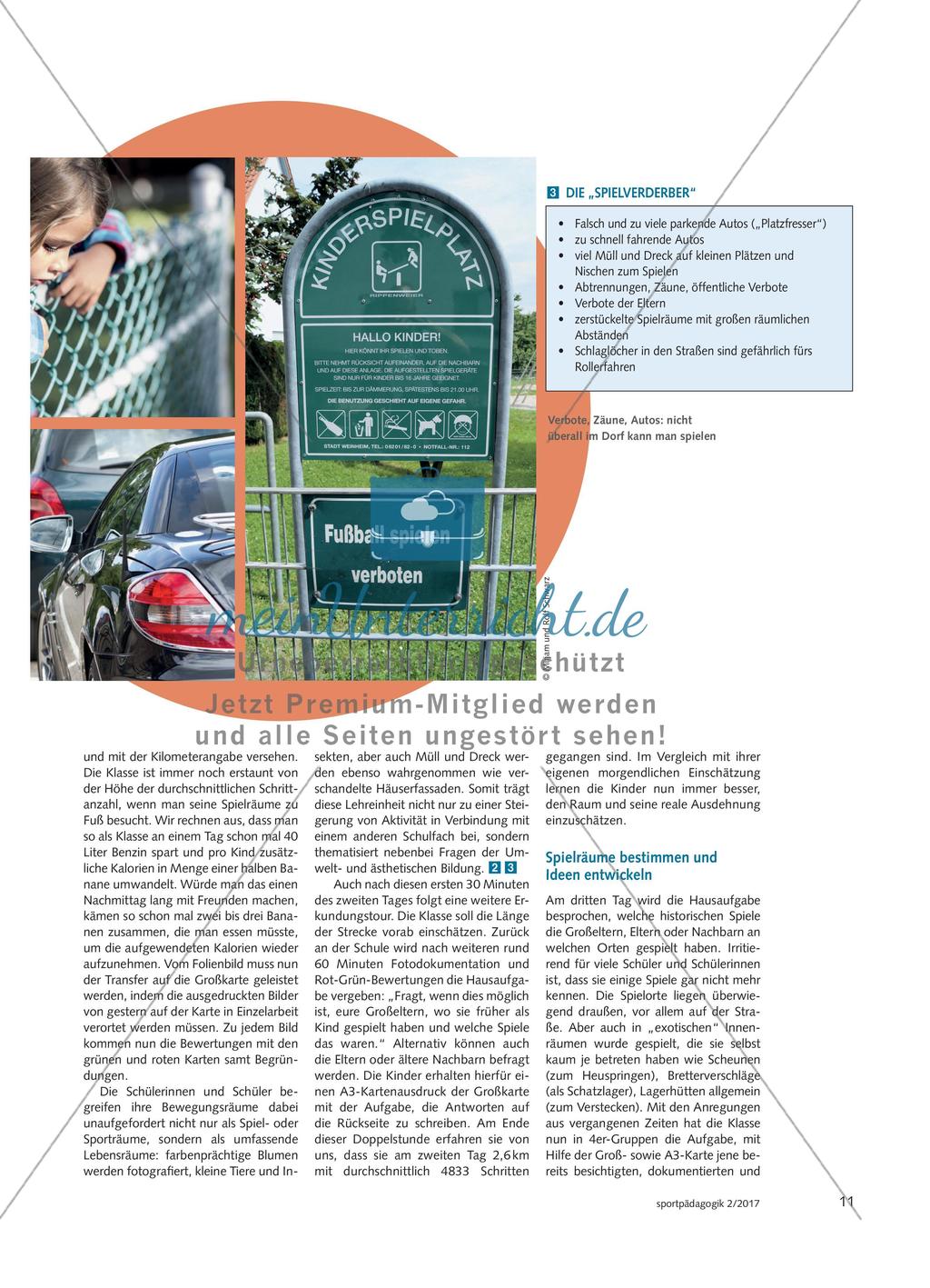 Das Dorf bespielen - Grundschüler entdecken im eigenen Ort Bewegungsräume für Spiel und Sport und gestalten so ihren Lebensraum mit Preview 4