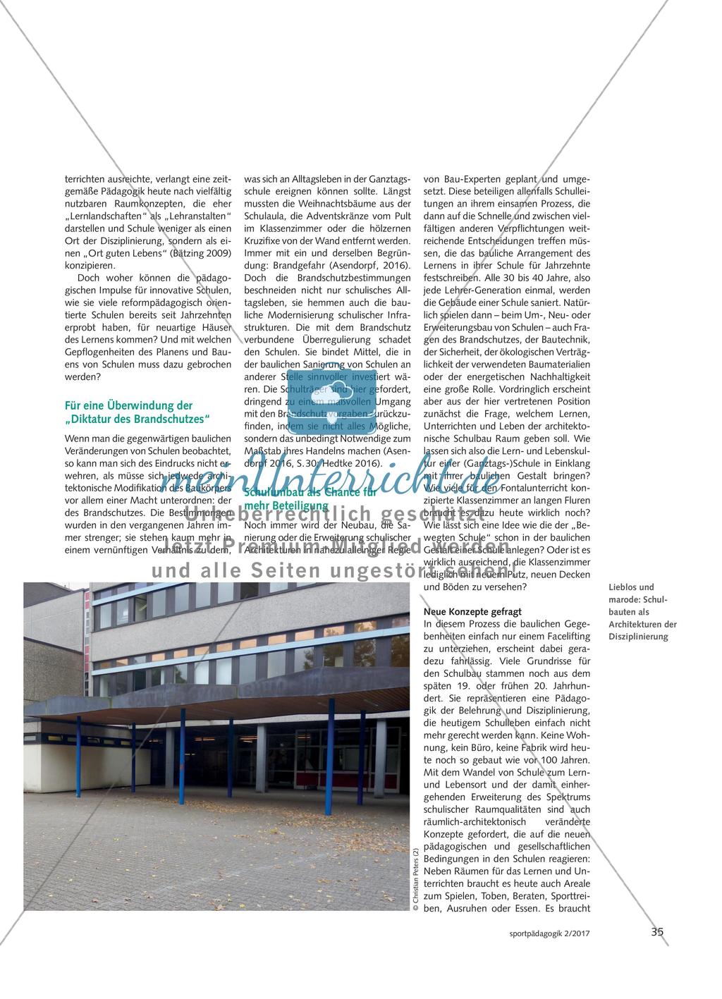 Schule als Baukörper in Bewegung - Plädoyer für eine Architektur vom Spiel aus Preview 2