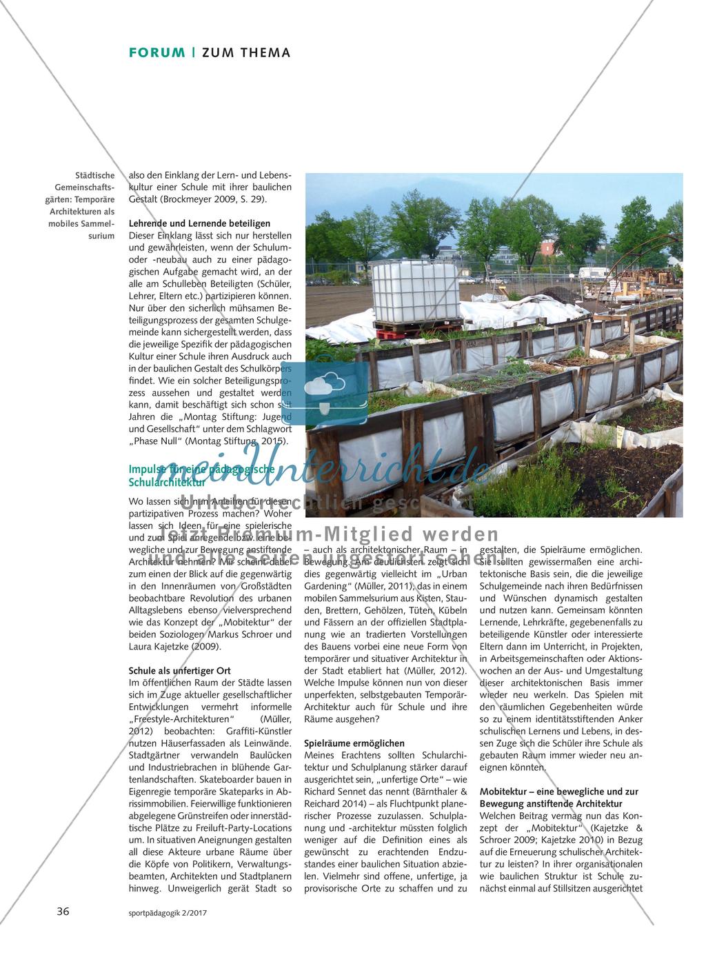 Schule als Baukörper in Bewegung - Plädoyer für eine Architektur vom Spiel aus Preview 3