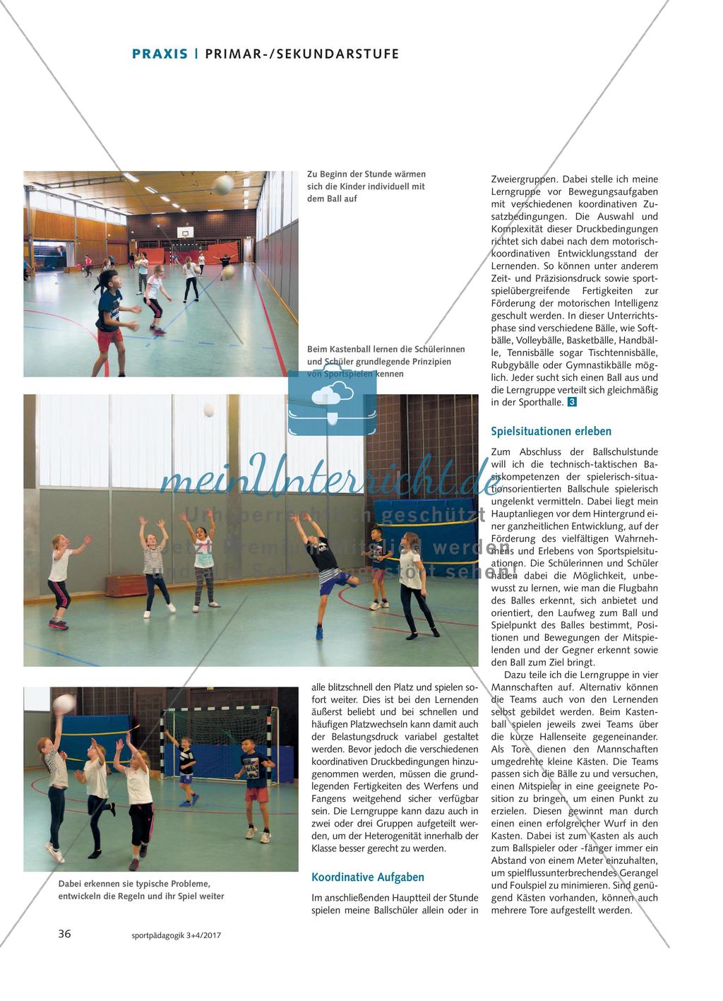 Unser Ball, unser Spiel - Im Rahmen der Heidelberger Ballschule entwickeln Schülerinnen und Schüler Basiskompetenzen im Werfen und Fangen und gestalten als Akteure ihren Unterricht mit Preview 3