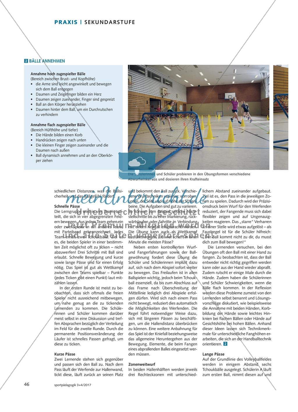 Tchoukball spielen - Schülerinnen und Schüler erweitern ihre Wurf- und Fangerfahrungen in einem motivierenden Spiel Preview 3