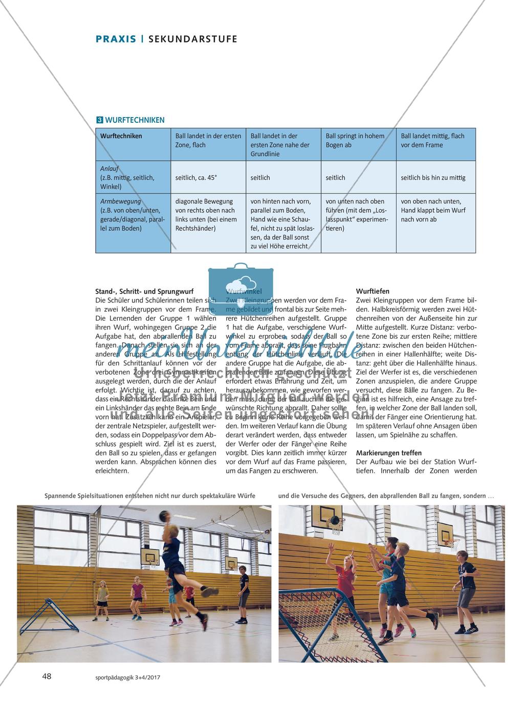 Tchoukball spielen - Schülerinnen und Schüler erweitern ihre Wurf- und Fangerfahrungen in einem motivierenden Spiel Preview 5