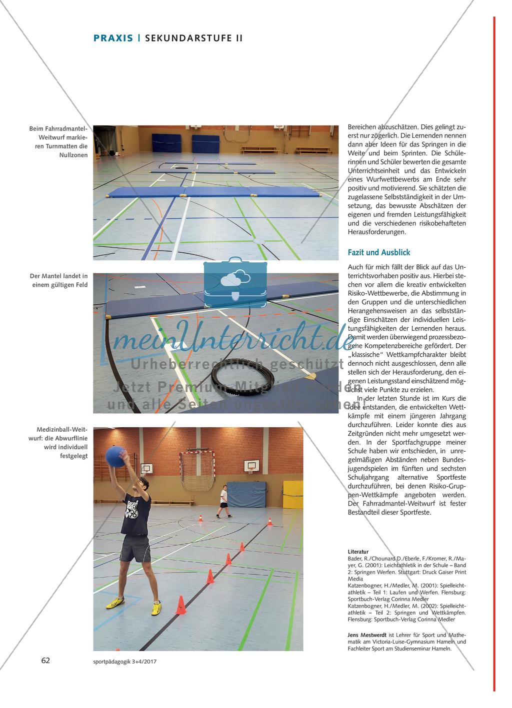 Wettbewerbe mit Risiko - Schülerinnen und Schüler der Oberstufe setzen sich mit alternativen Wettbewerben auseinander und erarbeiten eigene Ideen für Würfe mit Risiko-Charakter Preview 5