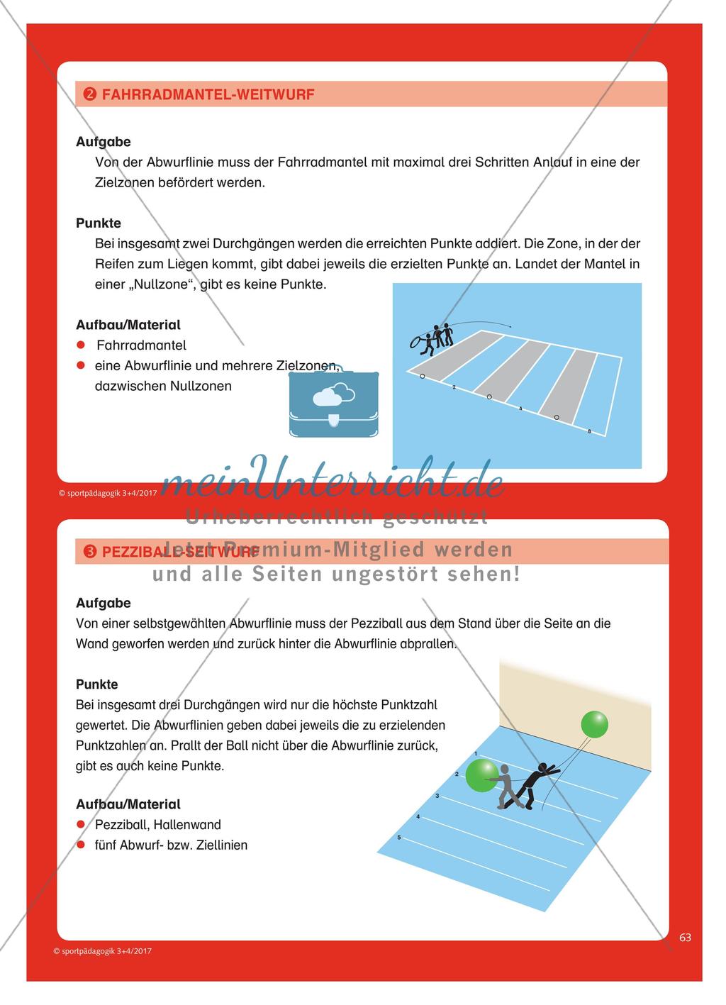 Wettbewerbe mit Risiko - Schülerinnen und Schüler der Oberstufe setzen sich mit alternativen Wettbewerben auseinander und erarbeiten eigene Ideen für Würfe mit Risiko-Charakter Preview 6