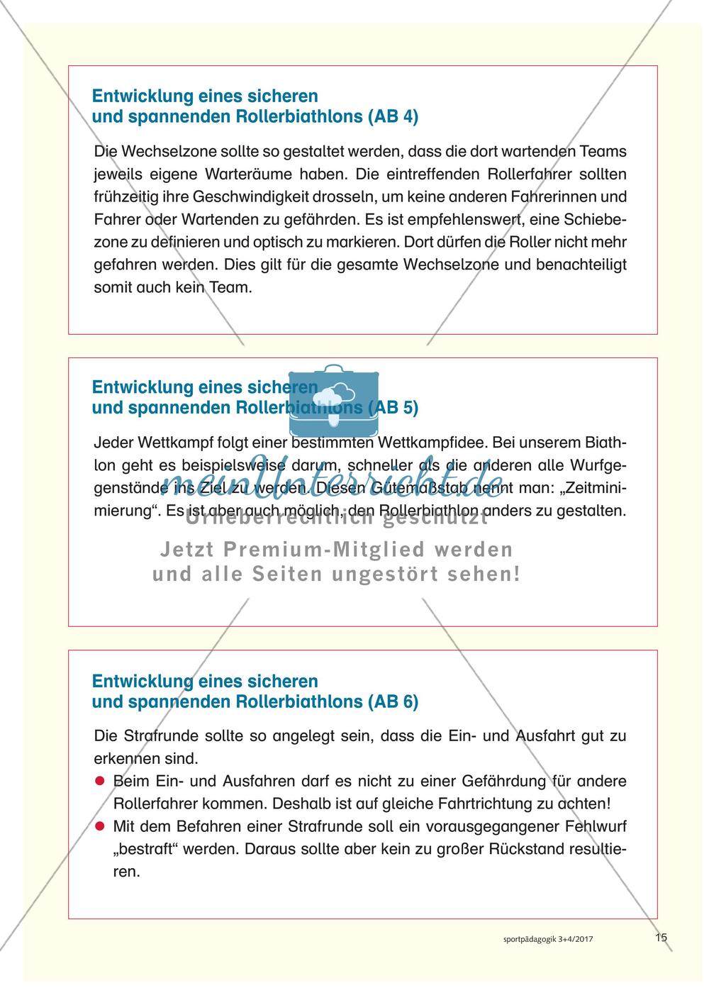 Rollerfahren im Sportunterricht - Mehrperspektivisch angelegte Unterrichtsbausteine Preview 15