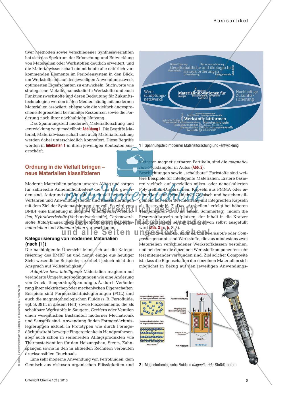 Materialien für die Zukunft - Ein Überblick über die aktuelle Anwendungsforschung zu modernen Materialien Preview 2
