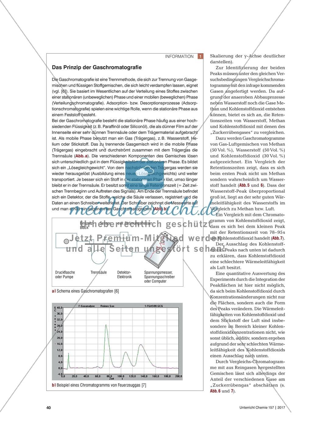Energie aus Zuckerrüben - Herstellung von Wasserstoff und Nachweis durch Gaschromatografie Preview 3