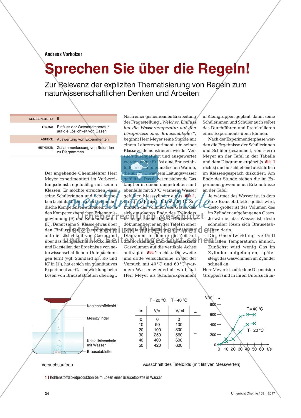 Sprechen Sie über die Regeln! - Zur Relevanz der expliziten Thematisierung von Regeln zum naturwissenschaftlichen Denken und Arbeiten Preview 1