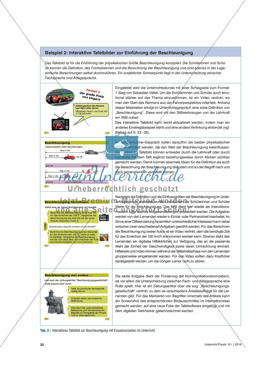Interaktive Tafelbilder auf LEIFIphysik.de - Ein Kooperationsprojekt der Joachim Herz Stiftung und der Technischen Universität Dresden Preview 4