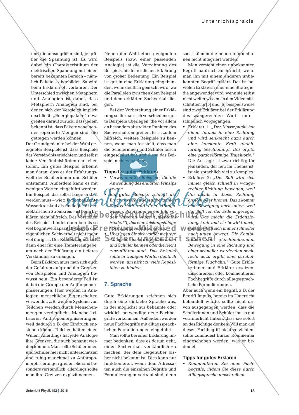 Wie kann man eine verständliche Lehrererklärung vorbereiten? - Ein Blick auf das adressatengemäße Erklären Preview 4