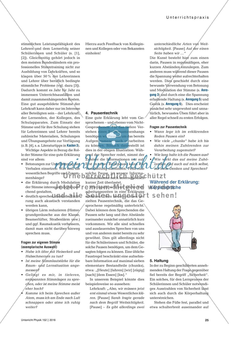 Erklären – mehr als Worte: Zehn Anregungen zum Üben der nonverbalen Anteile beim Erklären Preview 4