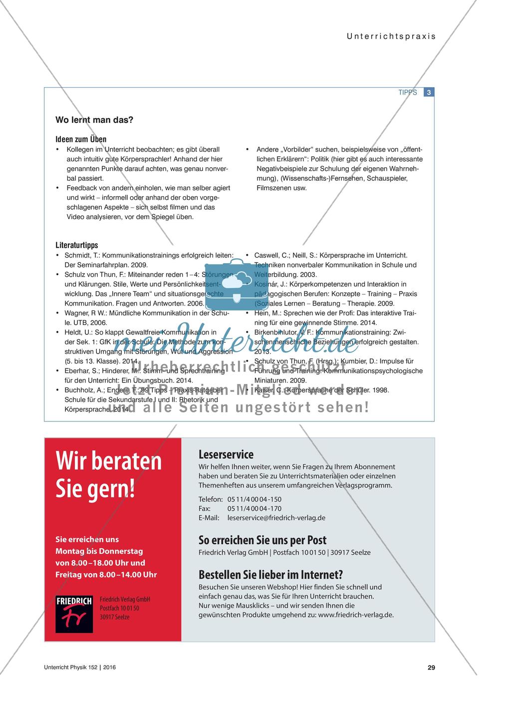Erklären – mehr als Worte: Zehn Anregungen zum Üben der nonverbalen Anteile beim Erklären Preview 8