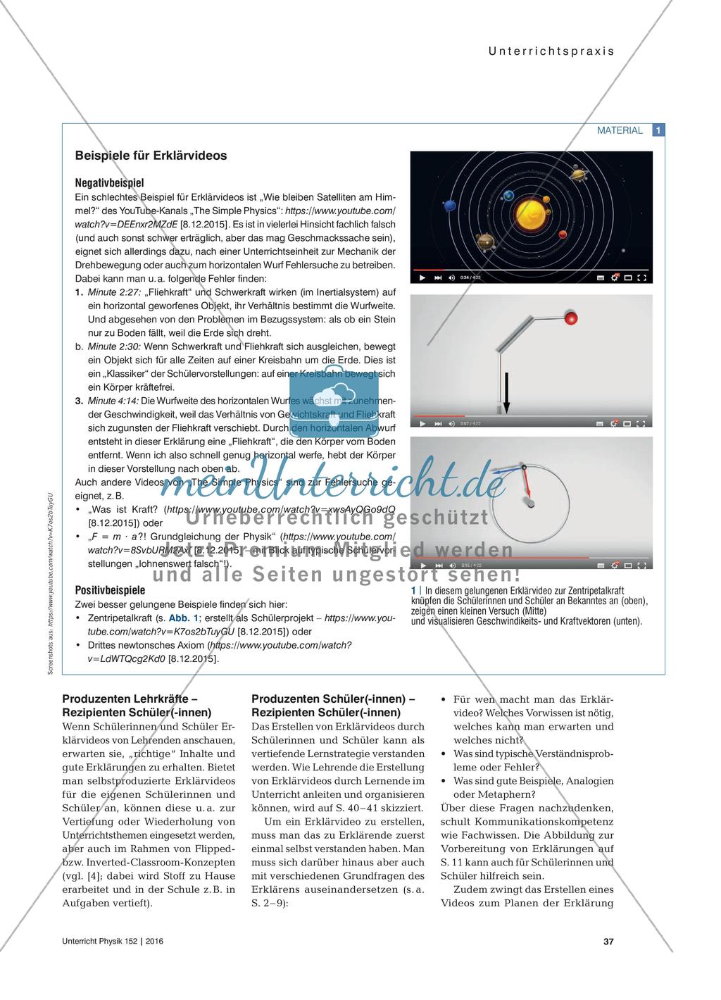 Lernen mit Videos? - Erklärvideos im Physikunterricht Preview 2