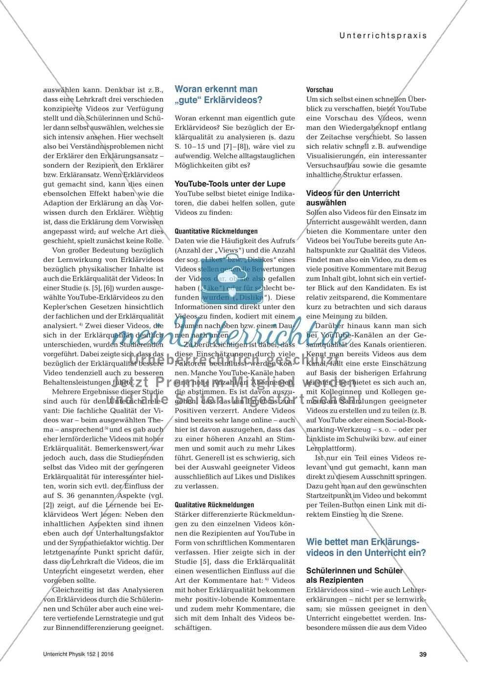 Lernen mit Videos? - Erklärvideos im Physikunterricht Preview 4