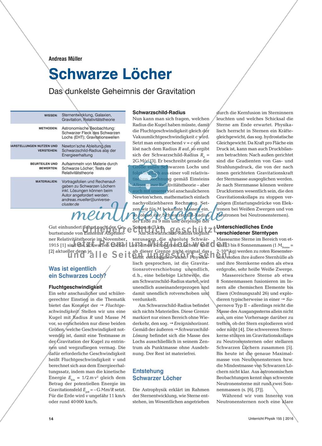 Schwarze Löcher - Das dunkelste Geheimnis der Gravitation Preview 1
