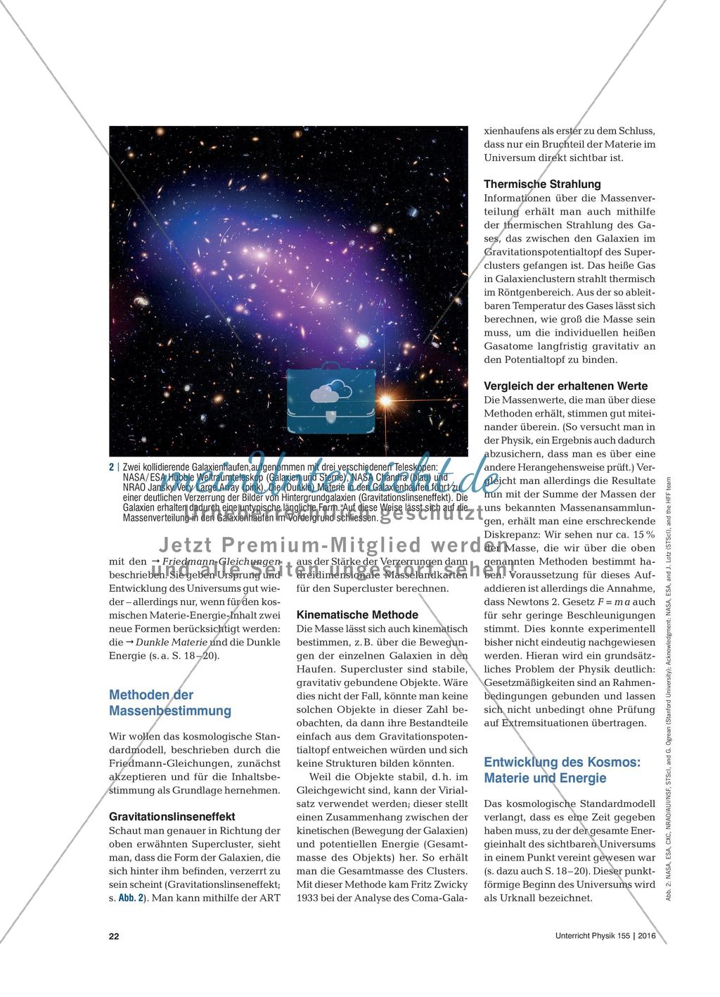 Dunkle Materie: Sein oder Schein? - Großräumige Strukturen im Universum und dunkle Bestandteile des Universums Preview 2