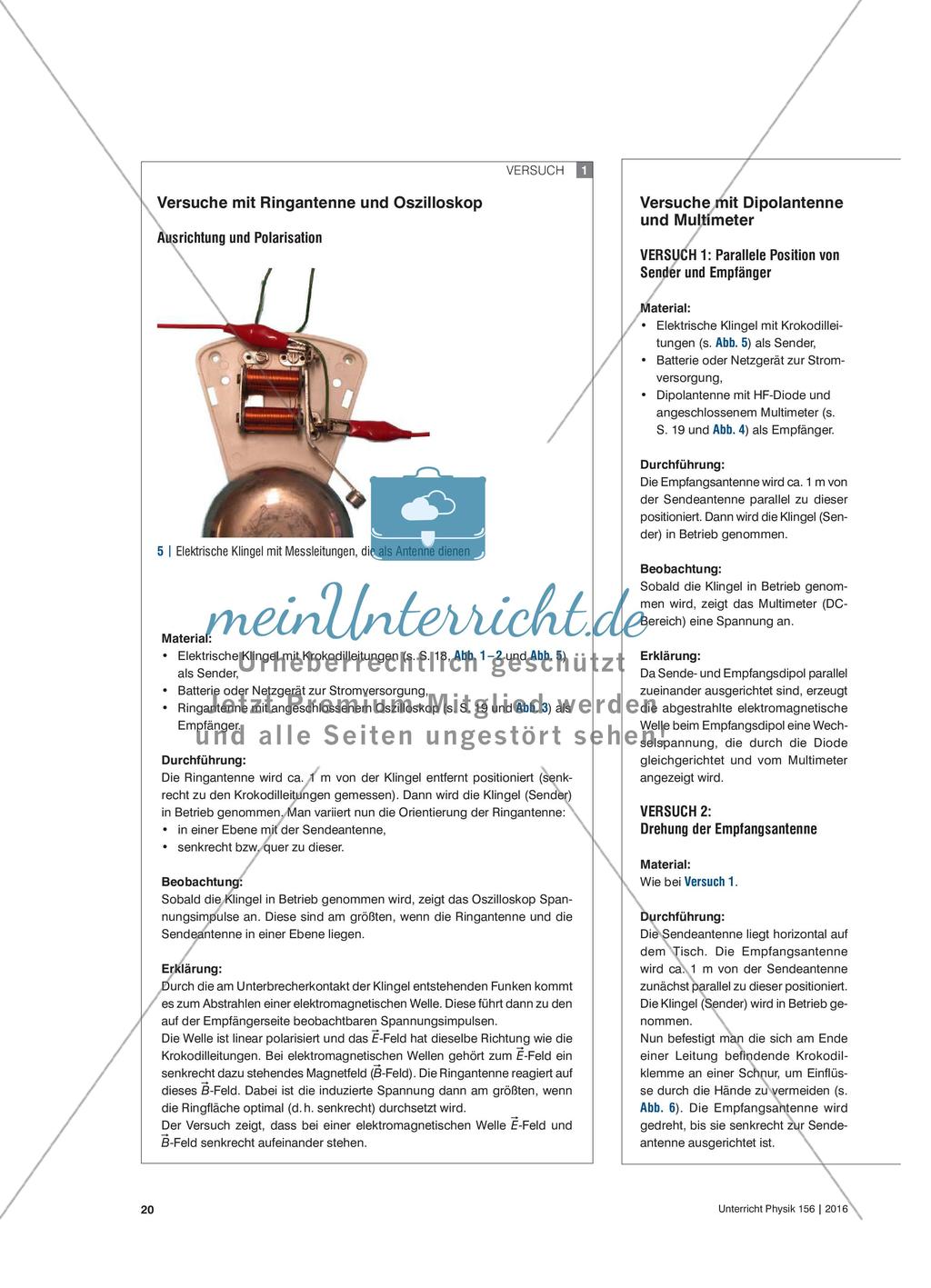 Auf den Spuren von Heinrich Hertz - Erzeugung und Nachweis elektromagnetischer Wellen mit einfachen Mitteln Preview 3