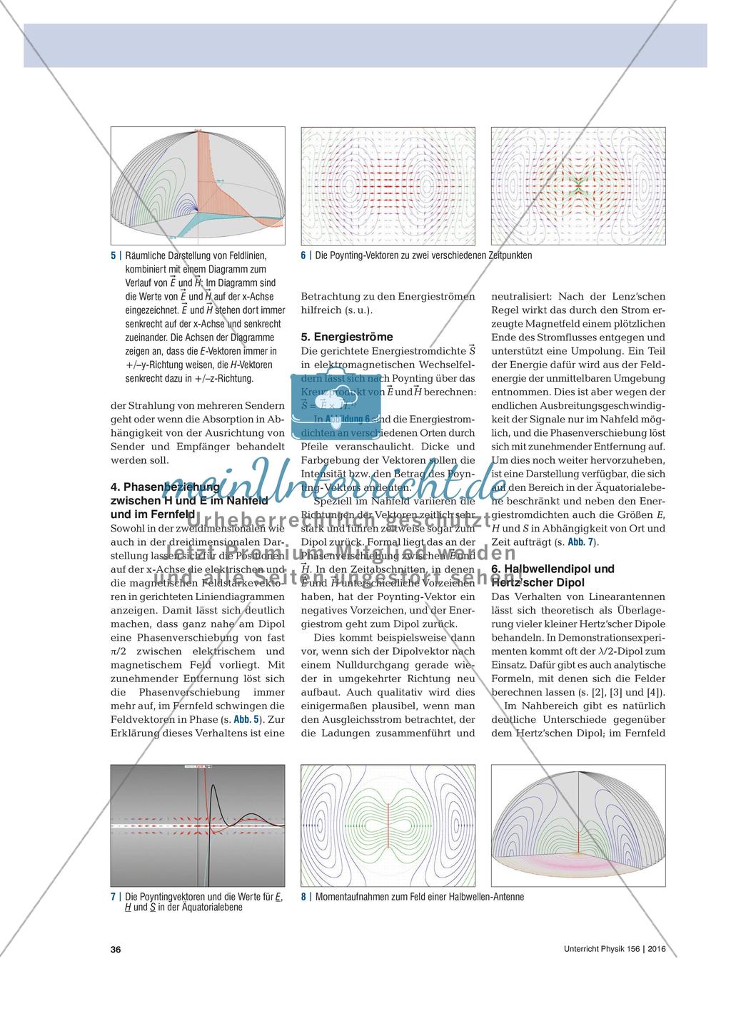 Dipolstrahlung - Veranschaulichung durch Visualisierungen – auch am Smartphone Preview 3