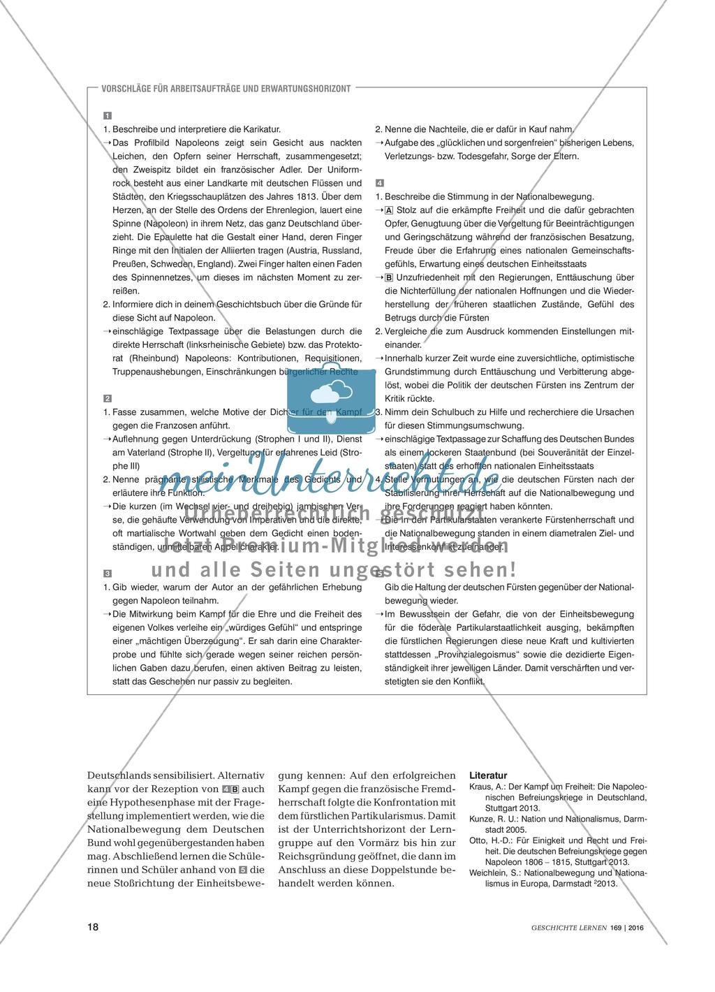 Zwischen Freiheitskriegen und Deutschem Bund - Entstehung des politischen Nationalismus in Deutschland Preview 3
