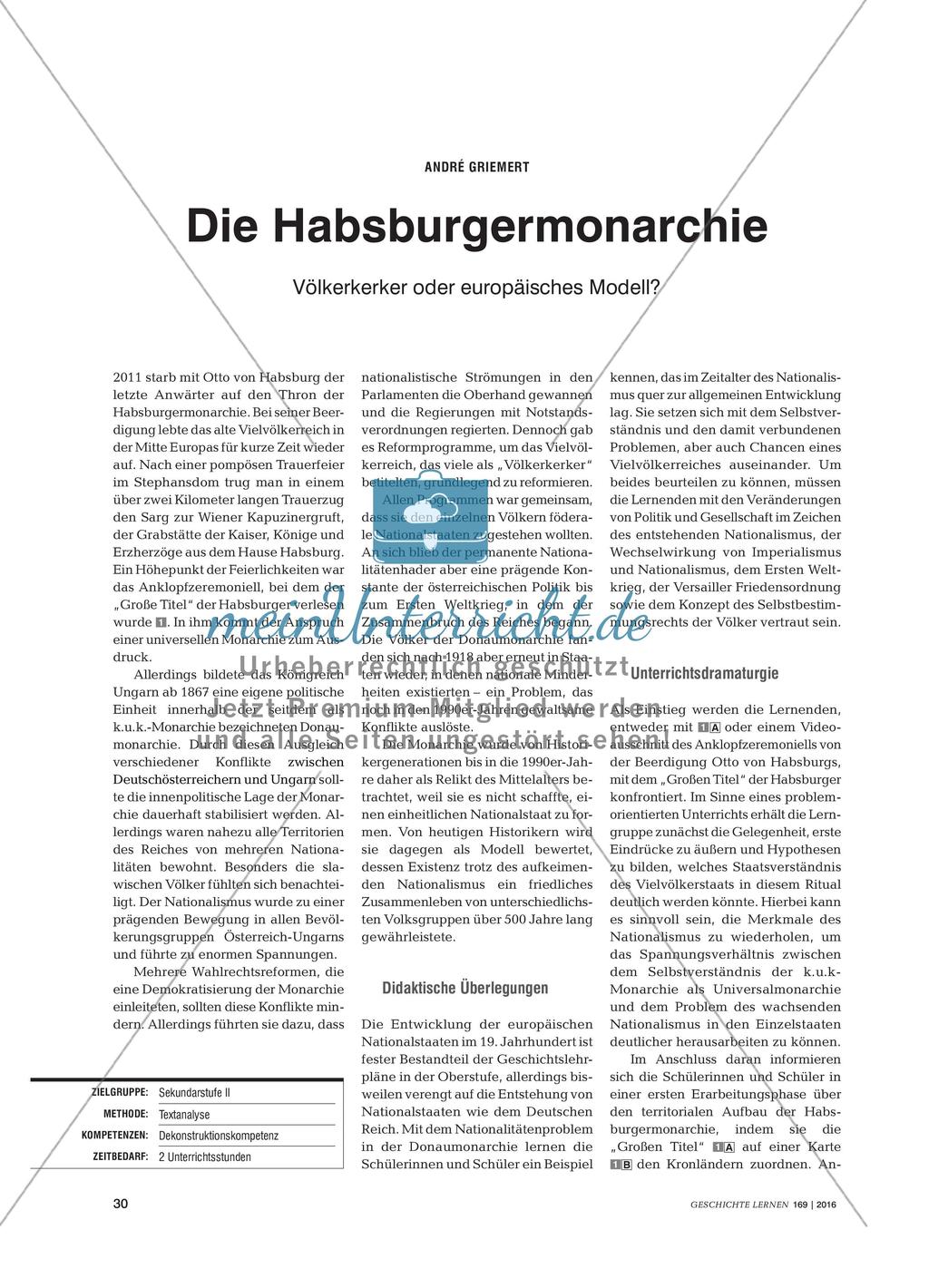 Die Habsburgermonarchie - Völkerkerker oder europäisches Modell? Preview 1