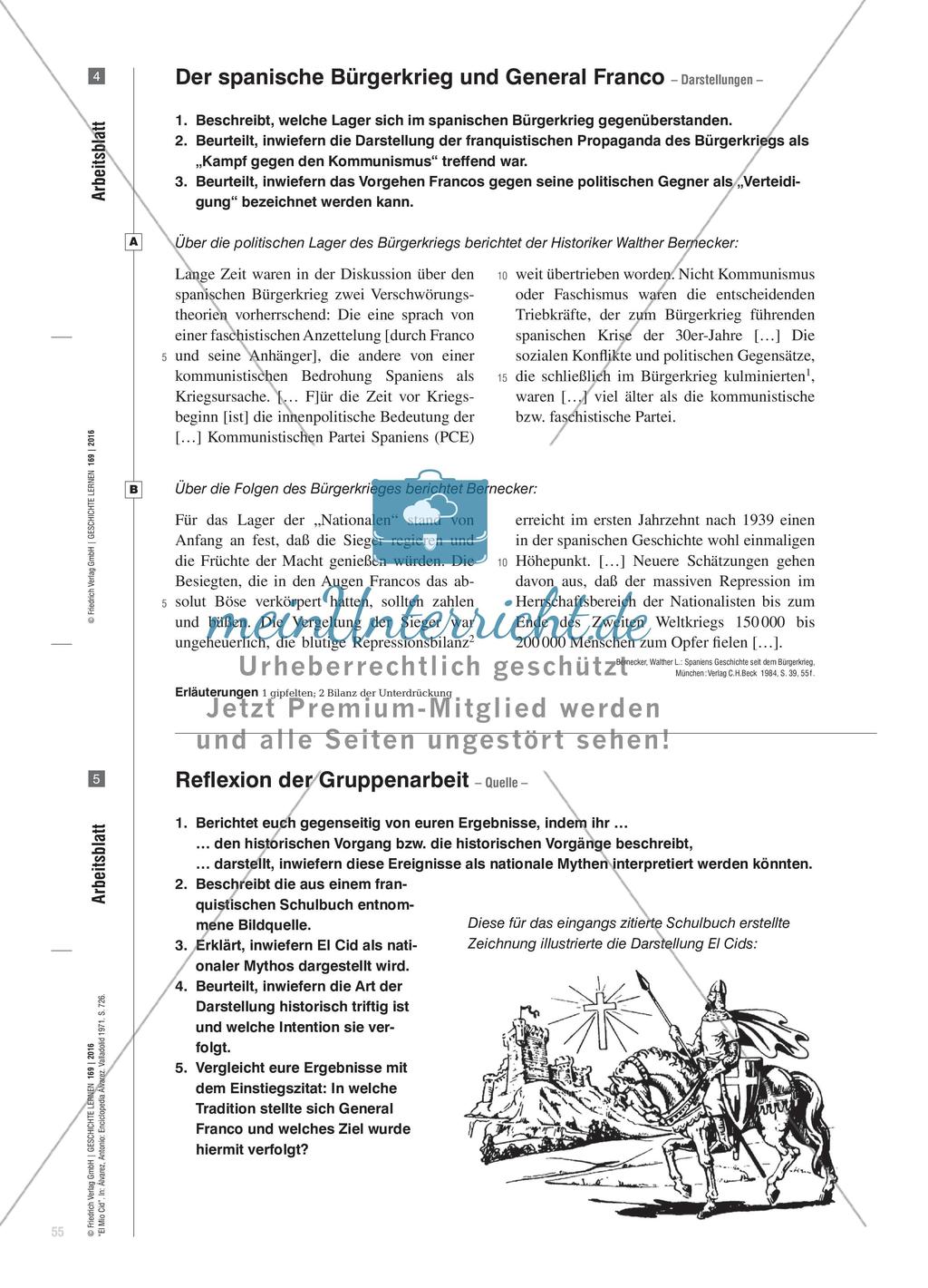 Instrumentalisierung nationaler Mythen im Franquismus - In welche Traditionen stellte sich General Franco? Preview 6
