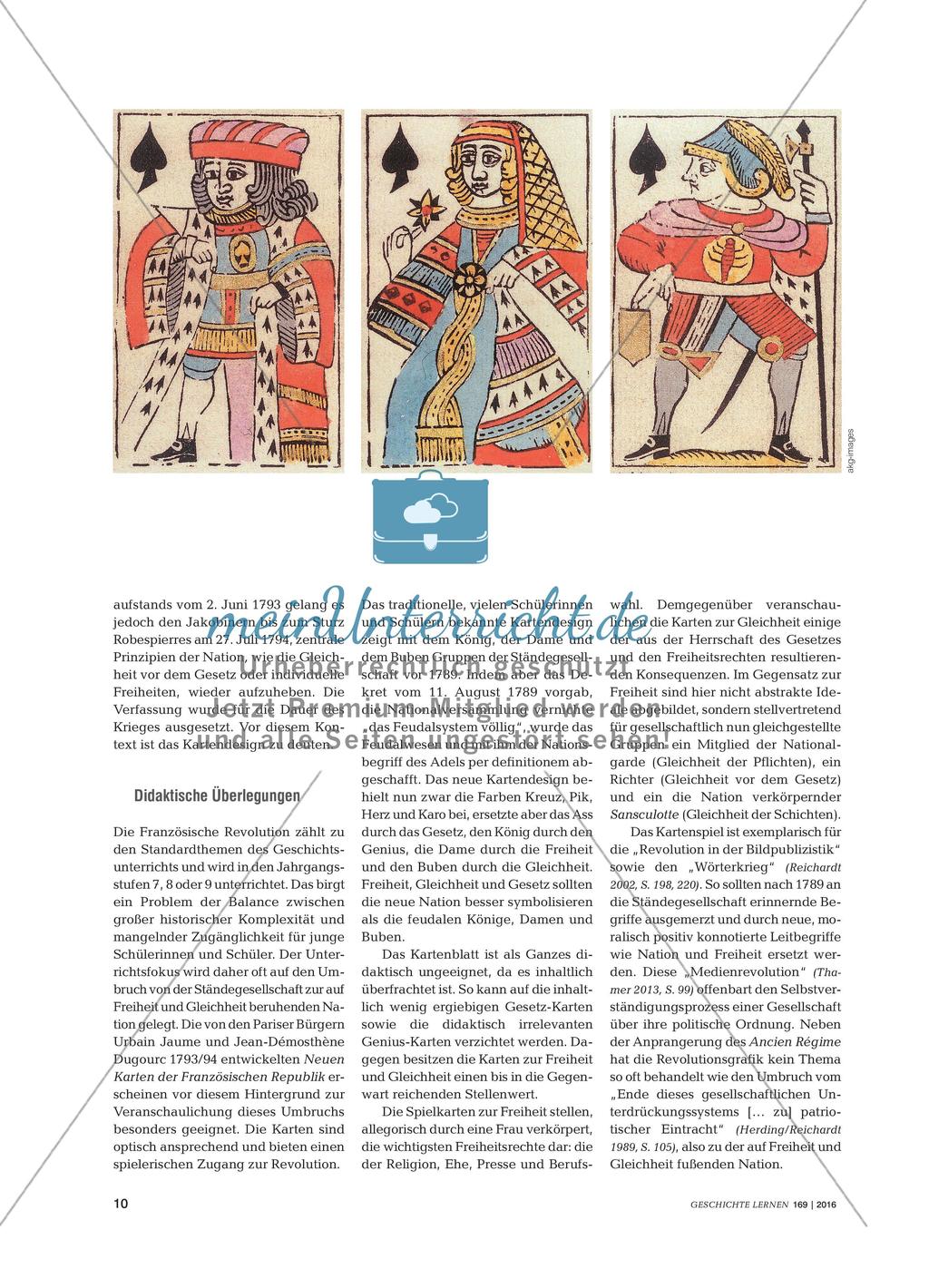 Nicht mehr: König, Dame, Bube! - Die französische Nation auf den Neuen Karten der Französischen Republik Preview 2