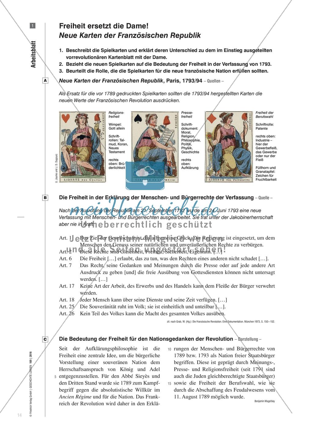 Nicht mehr: König, Dame, Bube! - Die französische Nation auf den Neuen Karten der Französischen Republik Preview 6
