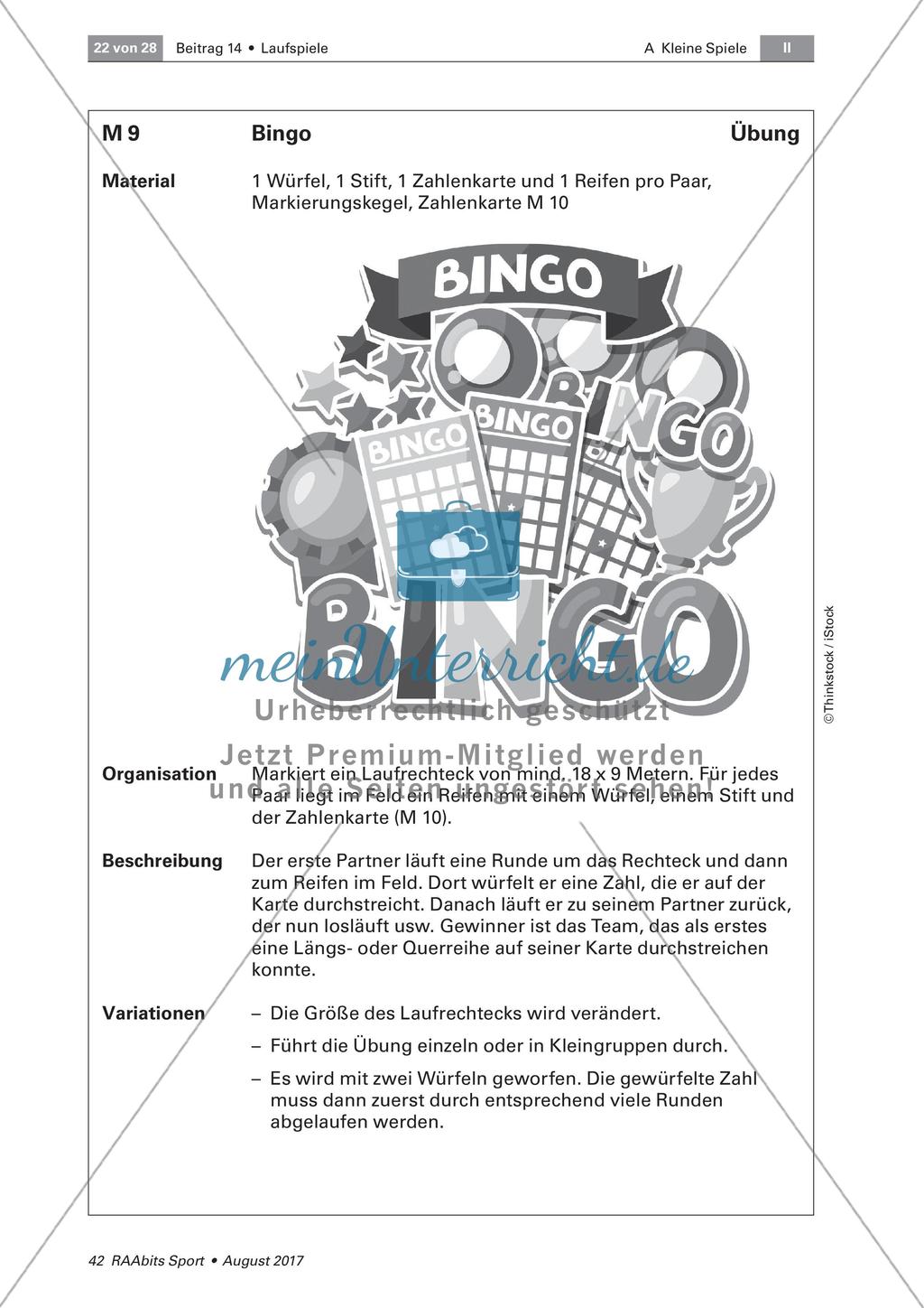 Laufspiele zur Verbesserung der Ausdauerfähigkeit in Partnerarbeit Preview 2