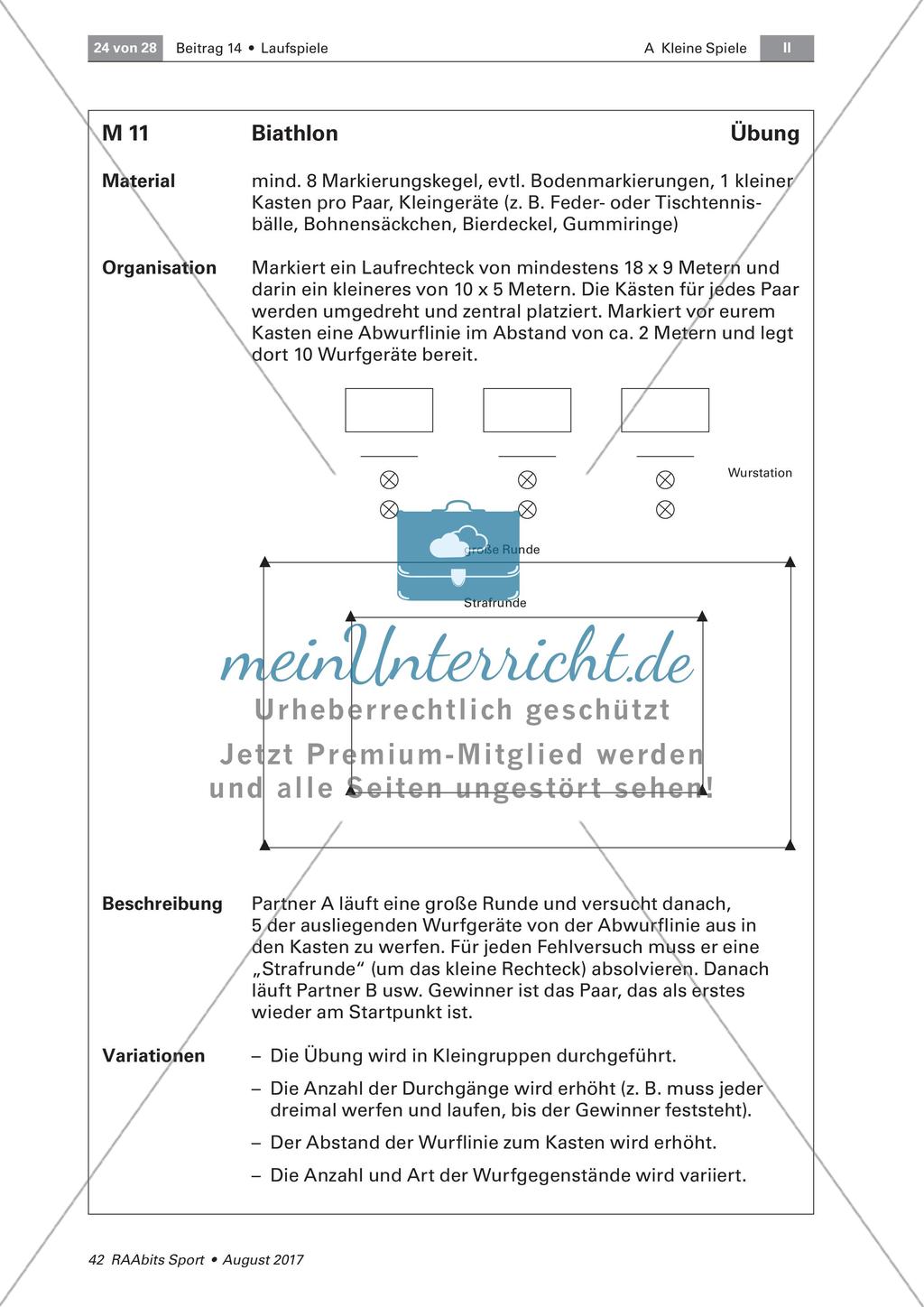 Laufspiele zur Verbesserung der Ausdauerfähigkeit in Partnerarbeit Preview 4