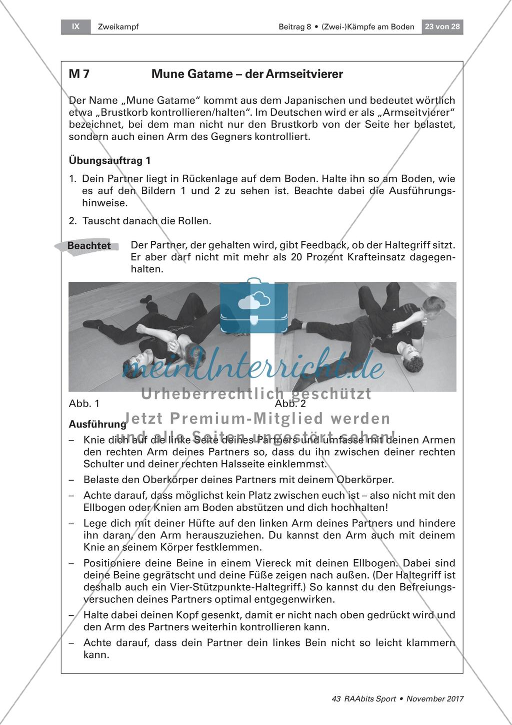 Erarbeitung von Haltegriff-Techniken Preview 4
