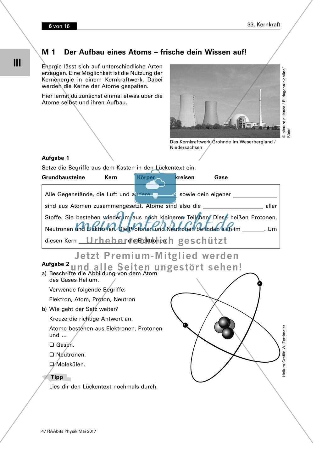 Stromerzeugung durch Kernkraft Preview 1