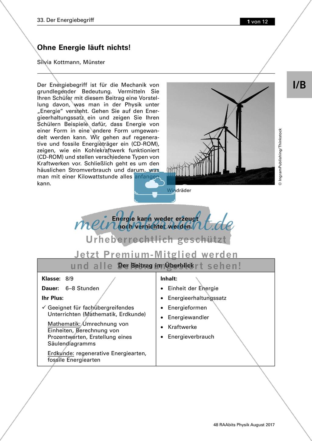 Der Energiebegriff Preview 1