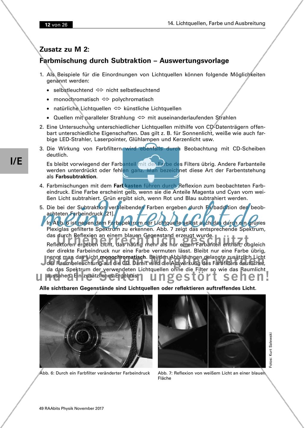 Optik: Lichtquellen, Farbe und Ausbreitung des Lichts Preview 4