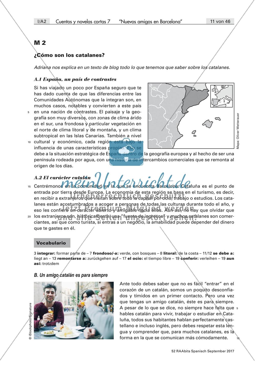 Interkulturelles Lernen anhand einer Ganzschrift: ¡Bienvenido a Barcelona! Preview 2