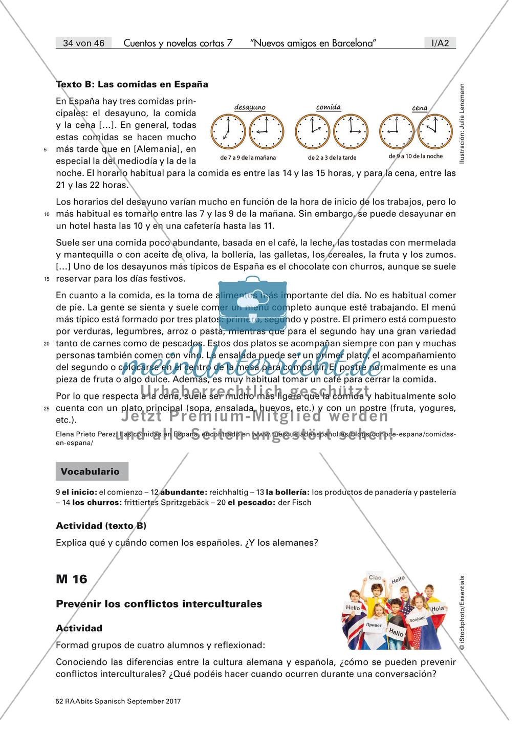 Interkulturelles Lernen anhand einer Ganzschrift: cultura española y alemana Preview 4