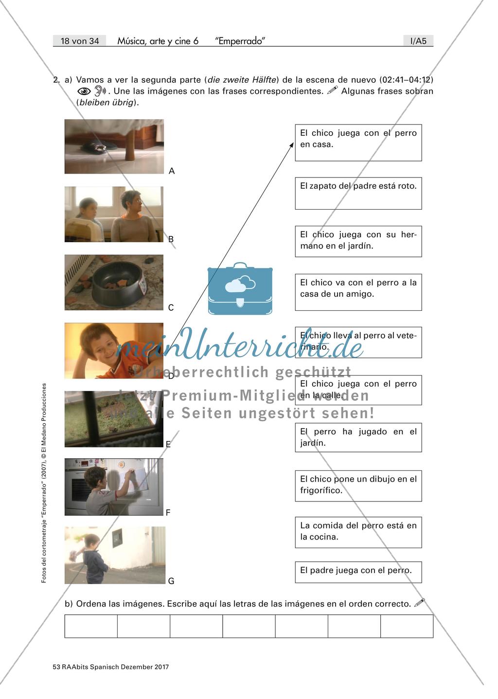 Kurzfilm zur Förderung des Hör-Seh-Verstehens: Analyse der dritten Szene Preview 2