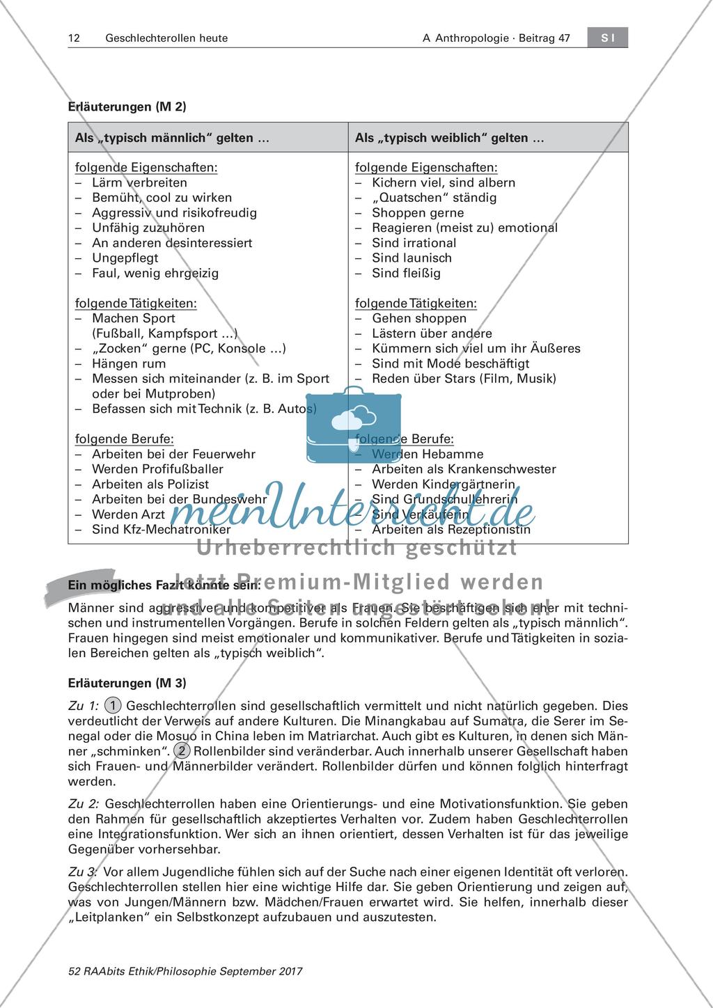 Geschlechterrollen: Begriffsdefinition Preview 6