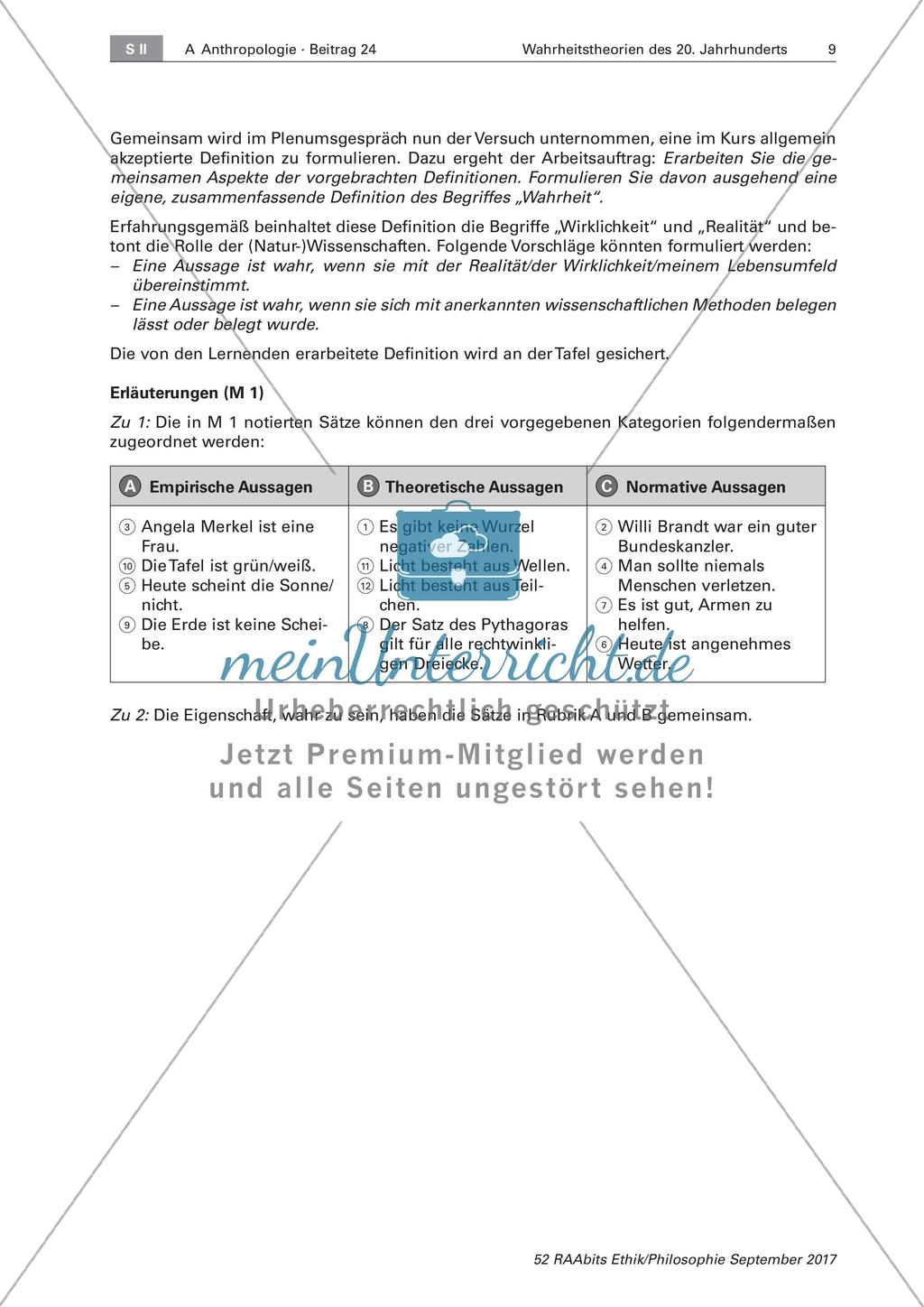 Wahrheit: Korrespondenztheorie Preview 4