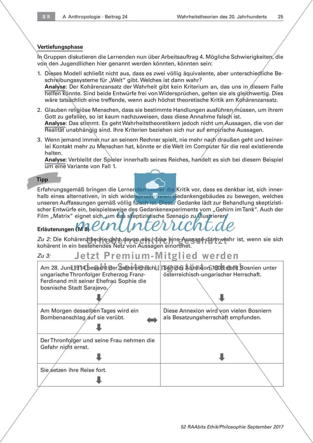 Wahrheit: Kohärenztheorie Preview 3
