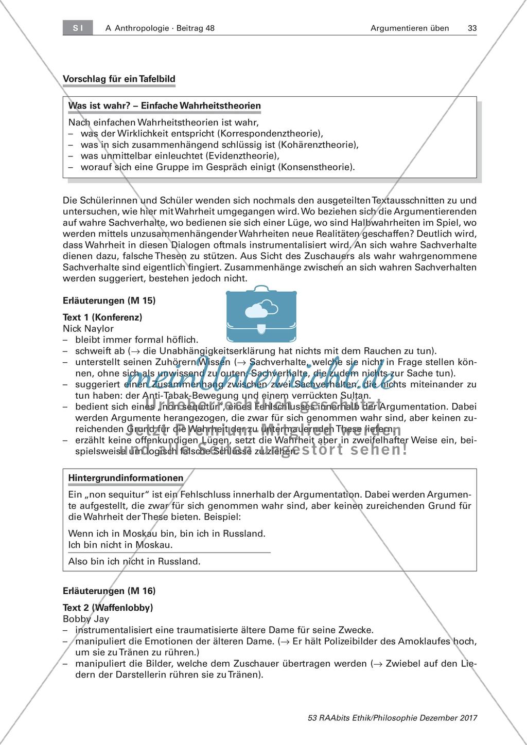 Argumentationsübungen: Ethische Entscheidungsfindung Preview 5